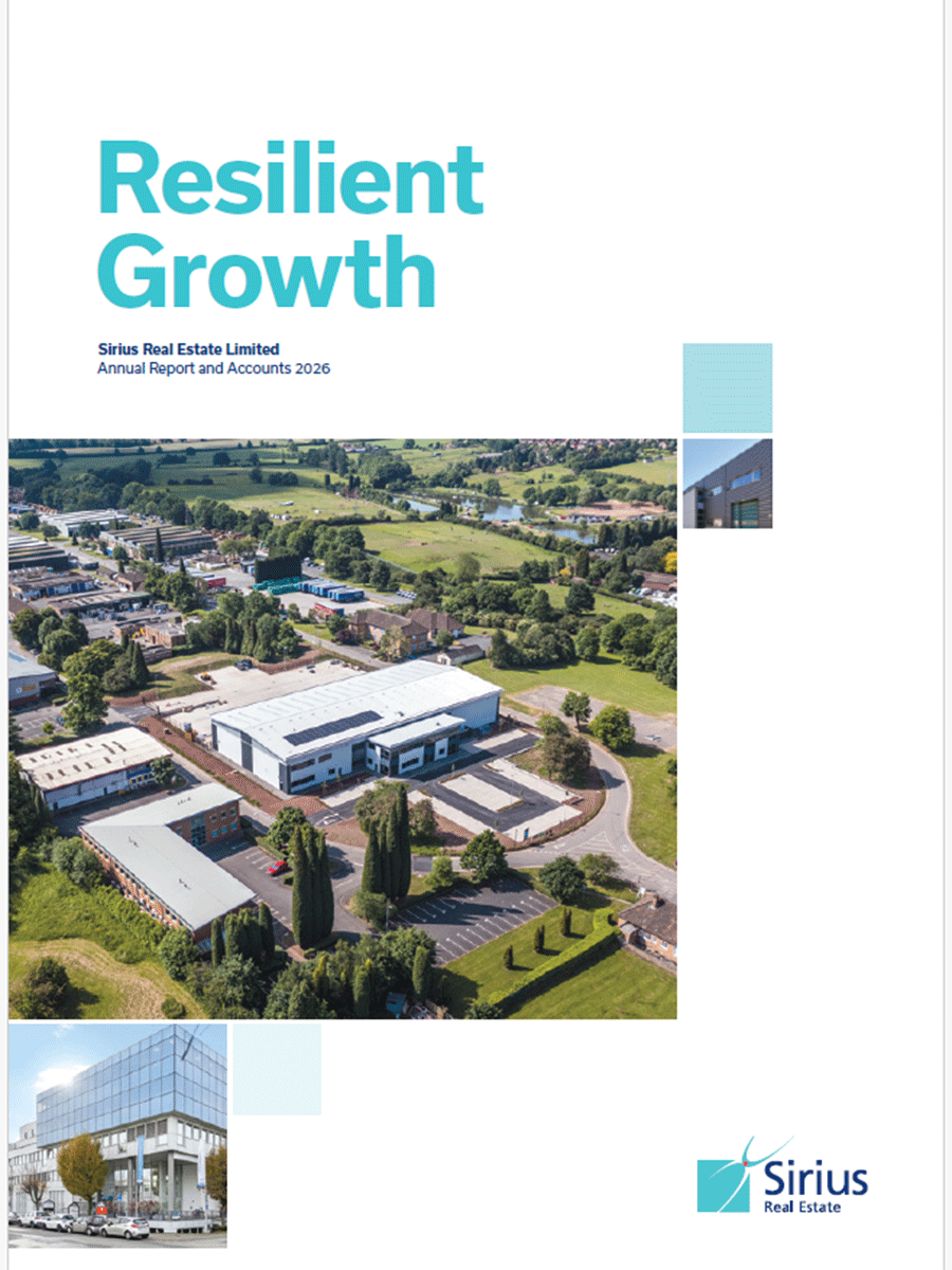 Sirius Real Estate Annual Report cover
